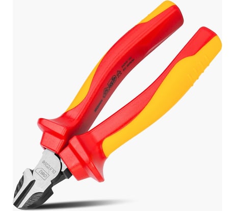 Диэлектрические диагональные бокорезы DELI dl512206 160мм (сертификат vde до 1000в, сталь cr-v, рукоять pp+tpr) 110611