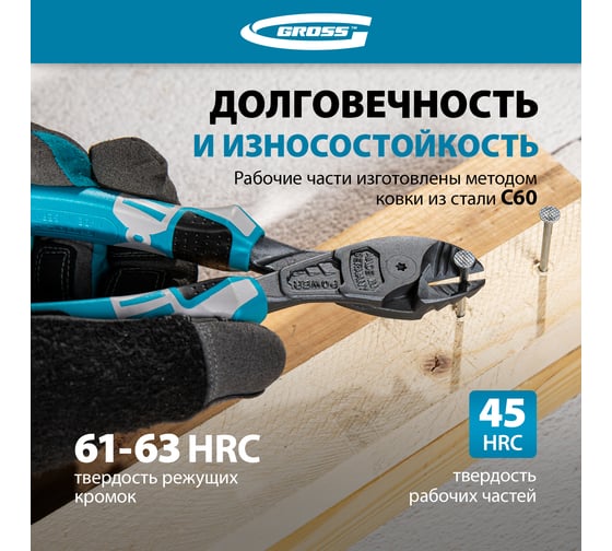 Бокорезы 200 мм усиленные GROSS 17585