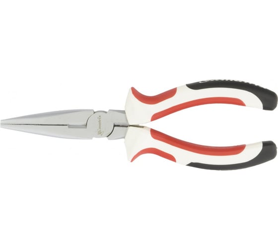 Прямые длинногубцы MATRIX White Nickel 160 мм,никелированные 17188