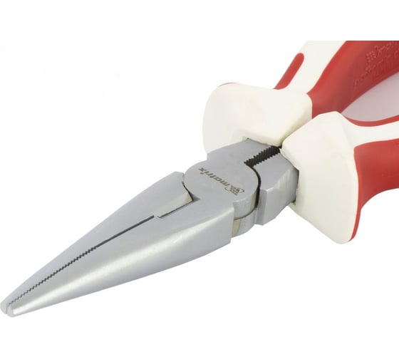 Прямые длинногубцы MATRIX White Nickel 160 мм,никелированные 17188