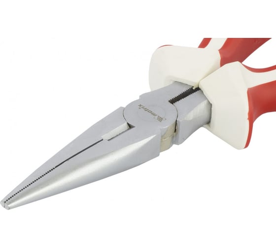 Прямые длинногубцы MATRIX White Nickel 180 мм, никелированные 17189