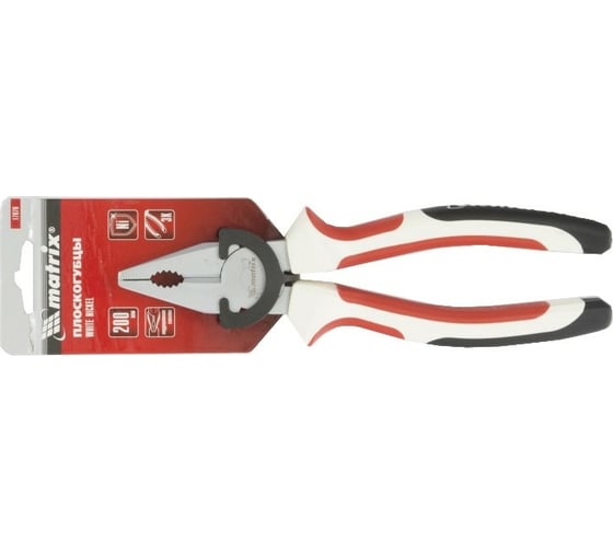 Плоскогубцы MATRIX White Nickel 200 мм, никелированные 17076