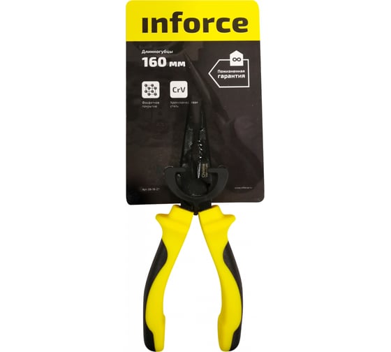 Длинногубцы 160 мм с фосфатным покрытием Inforce 06-18-27