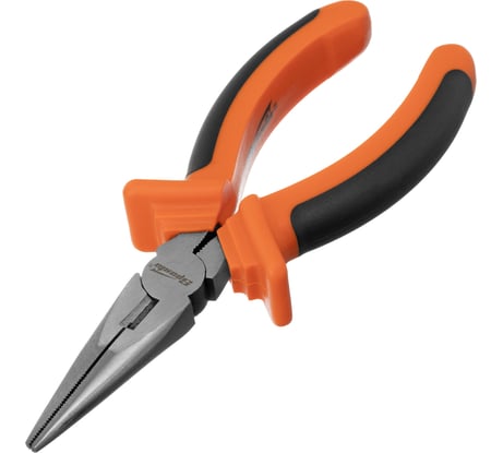 Длинногубцы 160 мм, прямые шлифованные, двухкомпонентные рукоятки SPARTA Comfort 17165