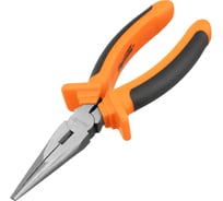 Длинногубцы SPARTA Comfort,180 мм, прямые шлифованные, двухкомпонентные рукоятки 17167
