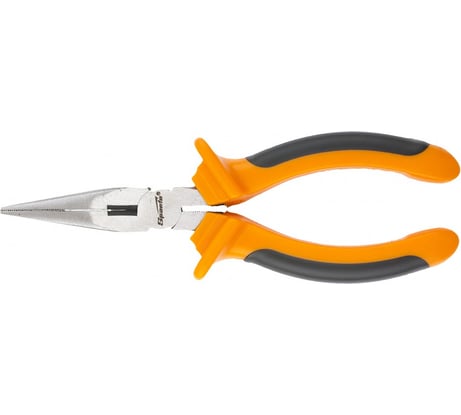 Длинногубцы SPARTA Comfort, 200 мм, прямые шлифованные, двухкомпонентные рукоятки 17169