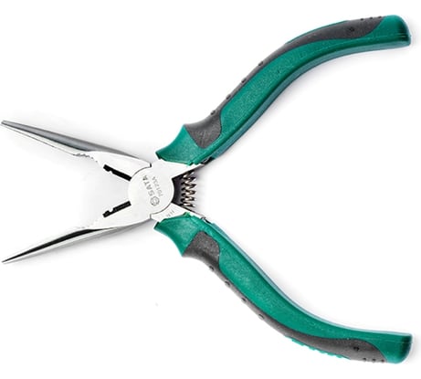Плоскогубцы Sata 6" 166 мм, скругленные тонкие губки, прямые 70123A