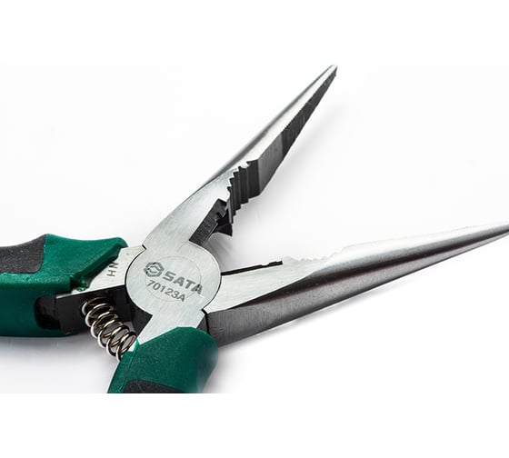 Плоскогубцы Sata 6" 166 мм, скругленные тонкие губки, прямые 70123A