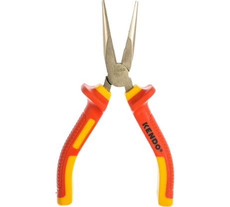 Прямые диэлектрические тонкогубцы KENDO 160 мм, CrV 11031 00000073127