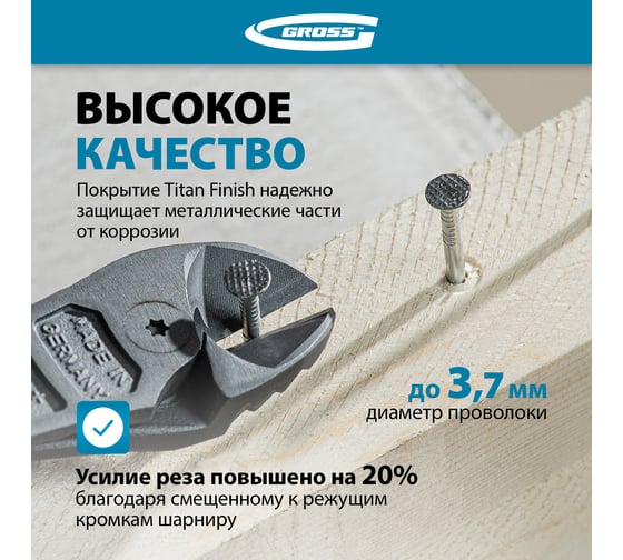 Бокорезы GROSS 180 мм 17584