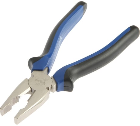 Плоскогубцы ТУНДРА комбинированные, CrV, никелированные, двухкомпонентные рукоятки, 200 мм 881649