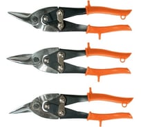 Ножницы по металлу SPARTA 250 мм, обрезиненные ручки, 3 шт. 783205