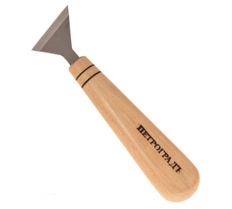 Нож резчицкий топорик N2, косая заточка, РК 38 мм Петроградъ М00013988