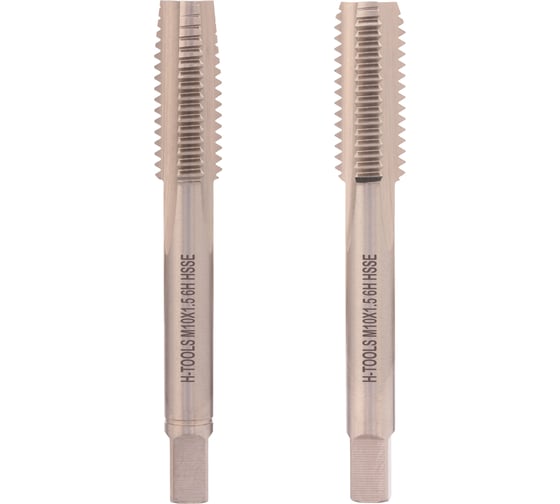 Набор метчиков из 2-х шт. H-Tools М10 шаг 1.5 мм DIN352 HSSE 235801-A4-0100