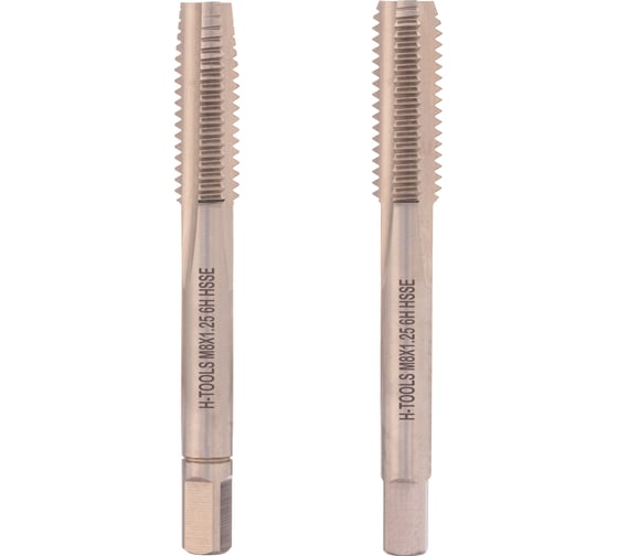 Набор метчиков из 2-х шт. H-Tools М8 шаг 1.25 мм DIN352 HSSE 235801-A4-0080 1