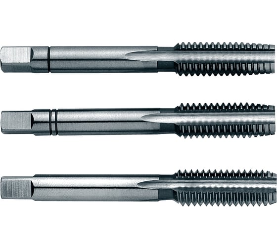 Набор ручных метчиков ZIRA No 1000 HSS DIN 352, 3 предмета, M2.2x0.45 ZI-100036 1
