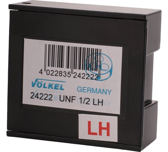 Плашка VOELKEL левая UNF 1/2-20 HSS 38x10мм V24222