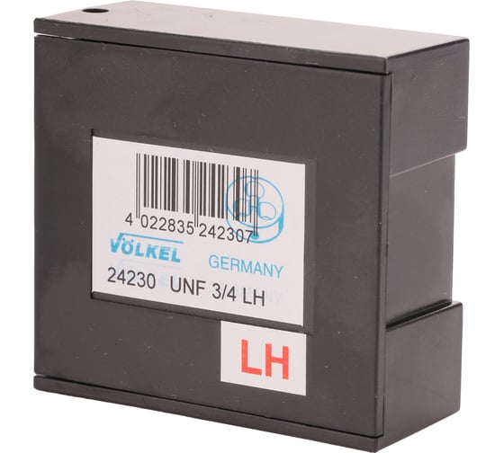Плашка VOELKEL левая UNF 3/4-16 HSS 45x14мм V24230