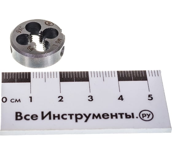 Метрическая плашка М 6.0х1.0, /LH/ левая 9ХС ТехноСталь t245030