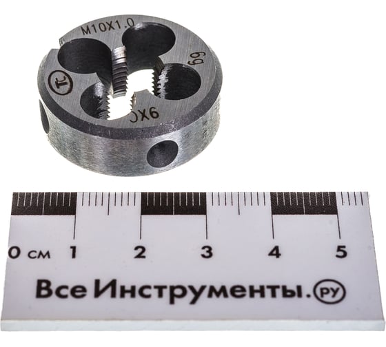 Метрическая плашка М10.0х1.0, 9ХС ТехноСталь t240046