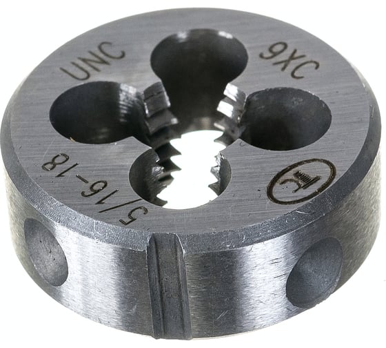 Дюймовая плашка ТехноСталь 5/16"-18 UNC 60 9ХС t254020 1