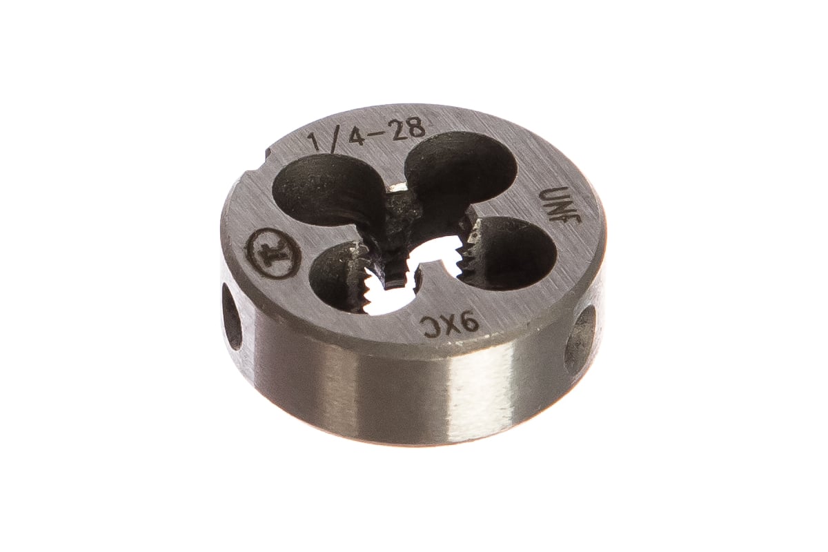 Дюймовая плашка ТехноСталь 1/4"-28 UNF 60 9ХС t254060 - выгодная цена ...