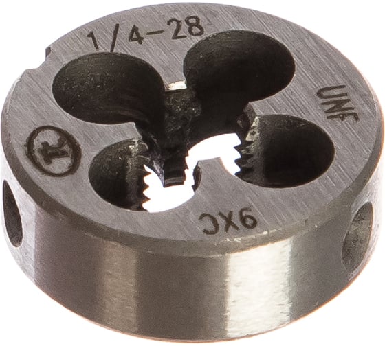 Дюймовая плашка ТехноСталь 1/4"-28 UNF 60 9ХС t254060