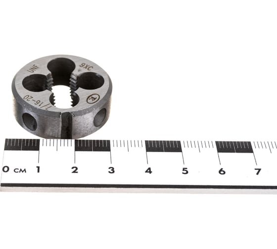 Дюймовая плашка ТехноСталь 7/16"-20 UNF 60 9ХС t254063