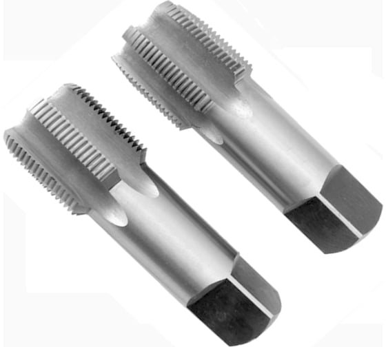 Трубный машинно-ручной метчик ТехноСталь G1/2", 9ХС, 2шт. t194704