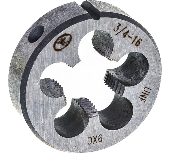 Дюймовая плашка ТехноСталь 3/4"-16 UNF 60 9ХС t254067