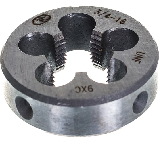 Дюймовая плашка ТехноСталь 3/4"-16 UNF 60 9ХС t254067