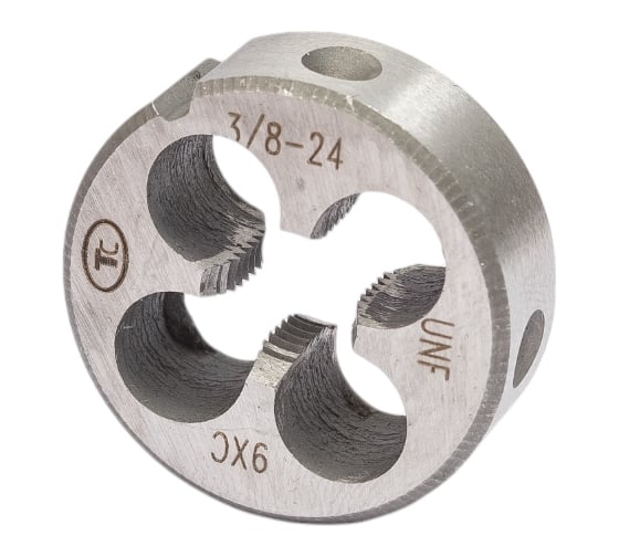 Дюймовая плашка ТехноСталь 3/8"-24 UNF 60 9ХС t254062