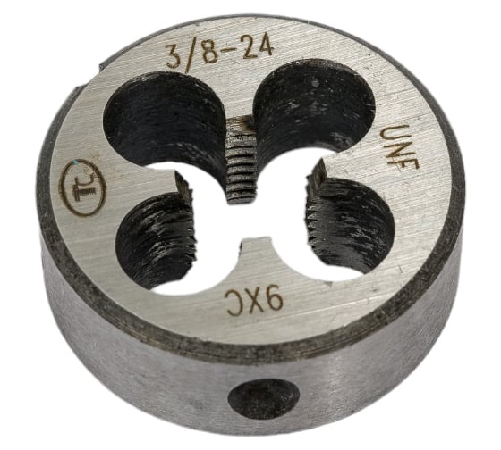 Дюймовая плашка ТехноСталь 3/8"-24 UNF 60 9ХС t254062