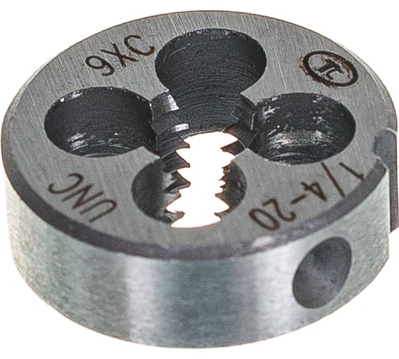 Дюймовая плашка ТехноСталь 1/4"-20 UNС 60 9ХС t254019