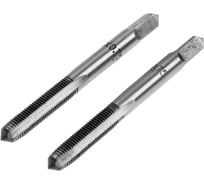 Метчики ТУНДРА метрические ручные, М6x0.75 мм, комплект из 2 шт. 2705904