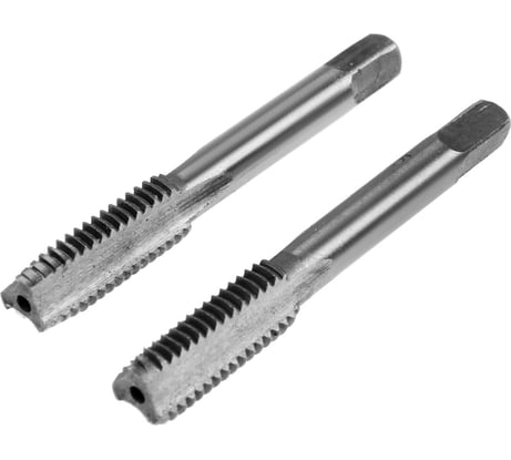 Метчики ТУНДРА метрические ручные, М10x1.5 мм, комплект из 2 шт. 2705910