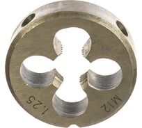 Плашка M12x1,25-38мм, в пластиковом футляре ЭВРИКА ER-01212P