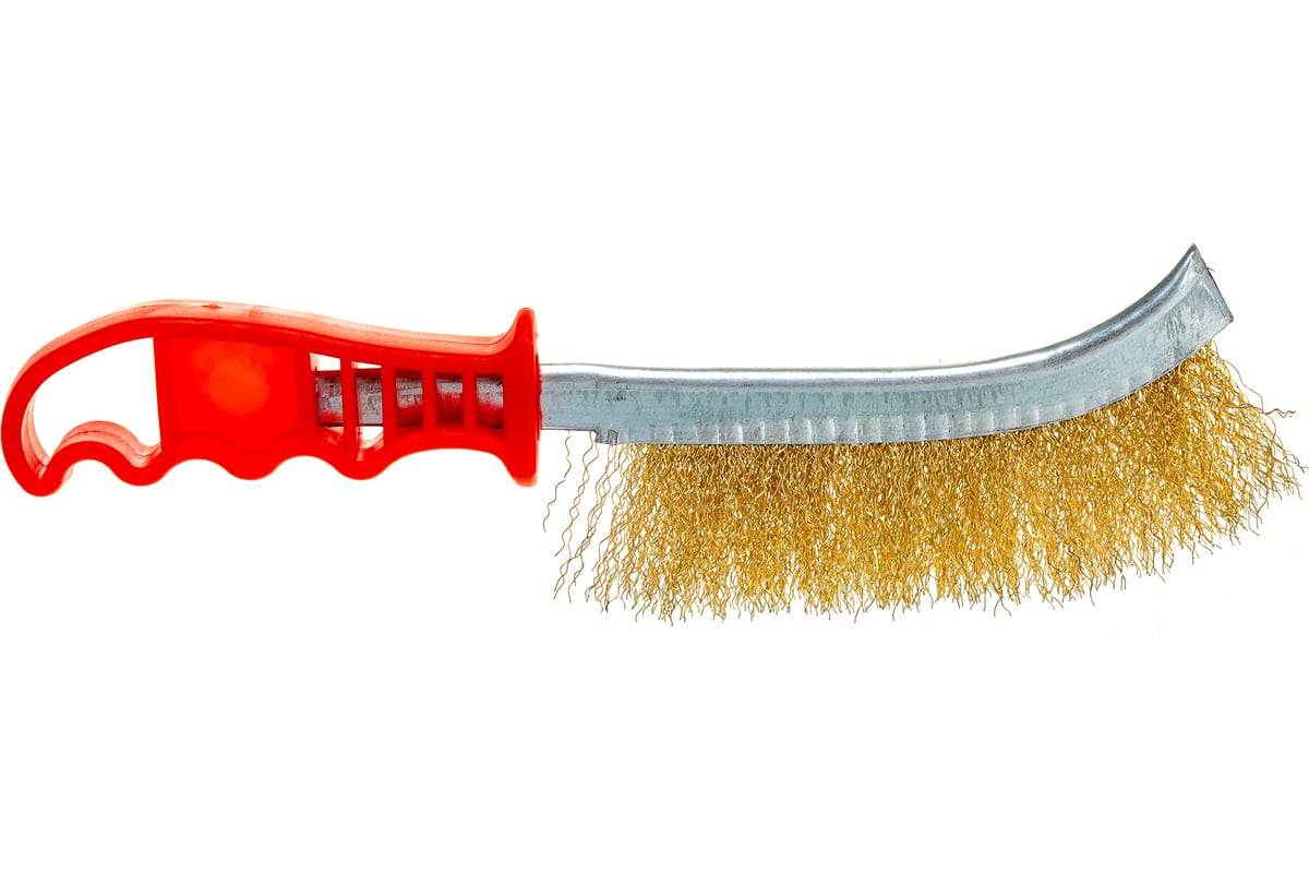 Металлическая 1-рядная щетка, латунированная проволока, пластиковая ...