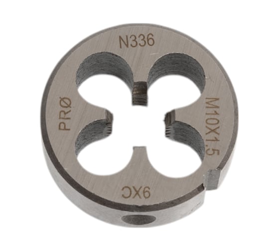 Плашка Профоснастка № 336 Мастер метрическая, M10x1.5 9ХС пластиковый бокс 50412136