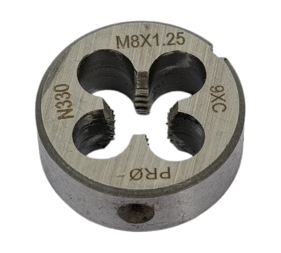 Плашка Профоснастка № 330 Мастер метрическая, M8x1.25 9ХС пластиковый бокс 50412130 1