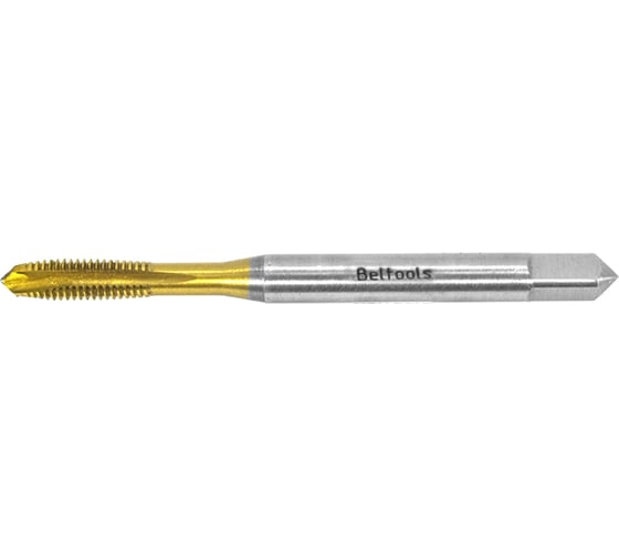 Метчик Beltools М2x0,4 машинно-ручной 6H Р6М5К5 сквозной TIN L=45мм DIN371 TTT00102040 ri.113.2461 1