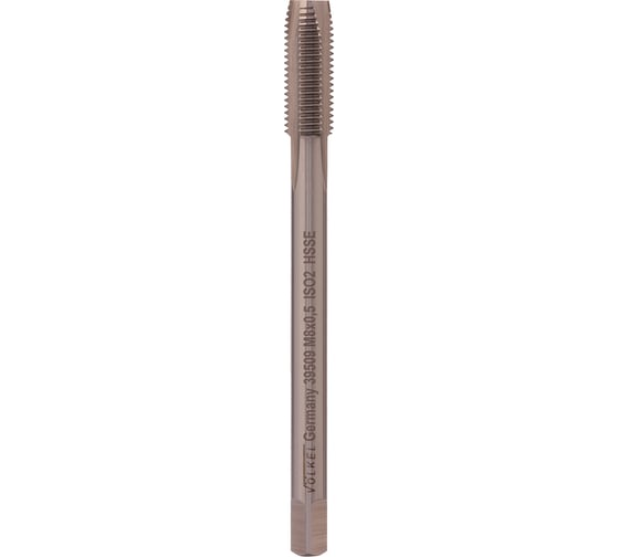 Машинный метчик VOELKEL М8 шаг 0.5 мм DIN374 HSSE V39509