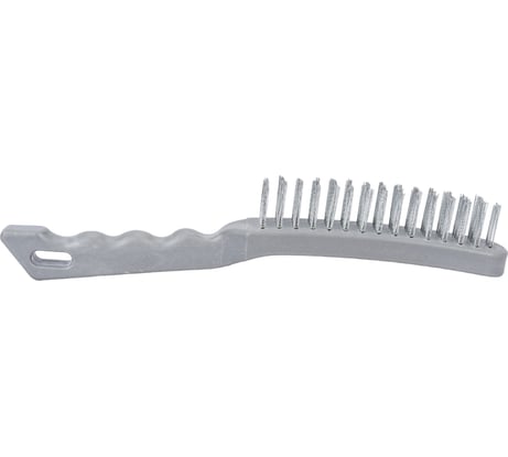 Металлическая 4-рядная щетка с пластиковой ручкой АвтоDело 44014 15471