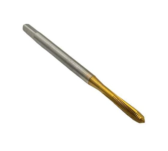 Метчик TORNERI машинно-ручной М3x0.5 DIN371 для сквозных отверстий с покрытием TiN HSSE 036476