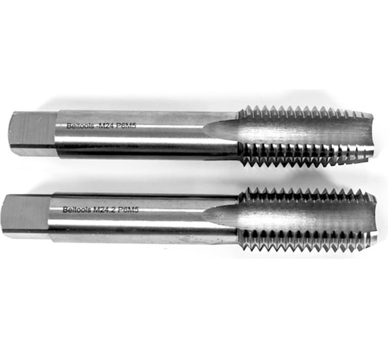 Метчик Beltools М24x3 Р6М5 машинно-ручной комплект 2шт исп1 ГОСТ 3266-81 ri.439.257 1