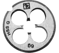 Круглая ручная плашка М10х1.25, HSS, Ф30х11 мм Thorvik D-COMBO MD10125 52836