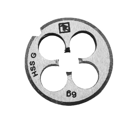 Круглая ручная плашка М3х0.5, HSS, Ф20х5 мм Thorvik D-COMBO MD305 52828