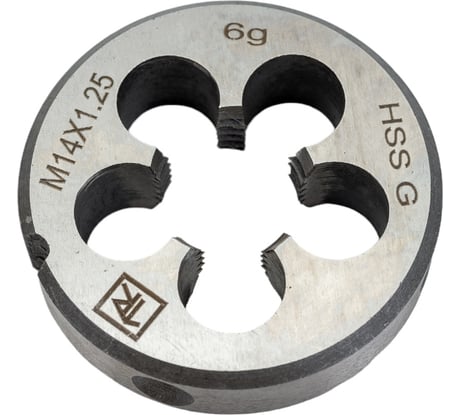 Круглая ручная плашка М14х1.25, HSS, Ф38х10 мм Thorvik D-COMBO MD14125 52841