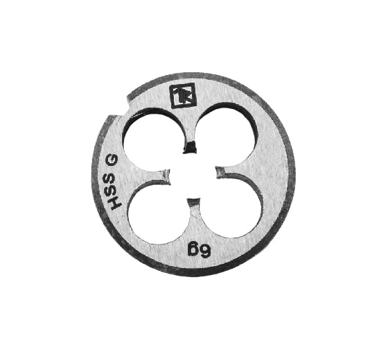 Круглая ручная плашка М12х1.5, HSS, Ф38х10 мм Thorvik D-COMBO MD1215 52839