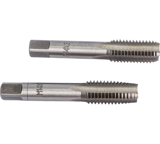 Метчик в пластиковом футляре ЭВРИКА M14x2 2шт ER-01420M 1
